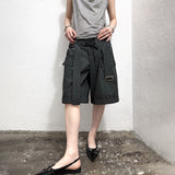 LACE-UP CARGO CUFF SHORTS