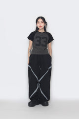 33 Raglan Short-Sleeved Cropped T-Shirt