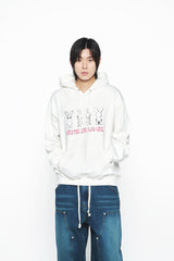 25SS マグショットエイリアンフーディー アイボリー