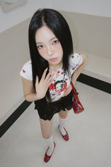 Heart, red, love, cutie, short sleeve T-shirt