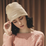 VARZAR Chain Logo Natural Beanie / Beige