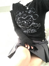 Heart Lock Cutout T-shirt