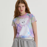 Twinkle Maltese half sleeve T-shirt