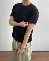 Stitch Crop short Sleeve Knit