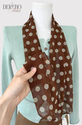 mint dot scarf cardigan