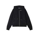 AO side pocket hooded zip-up