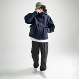 3 Layer Hard Shell Short-Jacket - NAVY