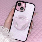 ヒメゼブラスマホケース - ブラックグラス  - スタンダード (ノンマグセーフ)