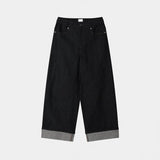 [Premium] ASCLO Roll Up Raw Denim Pants (2color)