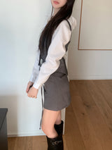 スレートライン ベルト フォーマルミニスカート