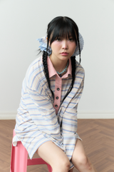 ストライプレースシュシュ red / blue
