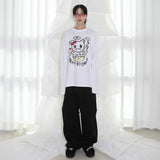 Confused Cat T-shirt - WHITE