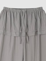 Crinkle Nylon Skirt Pants (3c)