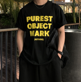Look Number Purest Lettering Print Overfit Short Sleeve