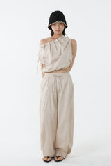 FLOW WIDE PANTS_BEIGE