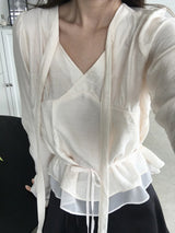  Rabit scarf blouse