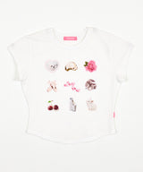 GRAPHIC CROP T WHITE