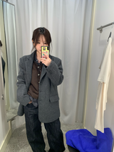 ローアンオーバーフィットウールブレザージャケット（2c）