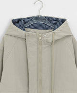 Pump Check Color Matching Hood Bomber Padding Jumper