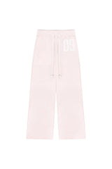 09 Numbering straight pants, Pink