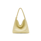 muva. Large‑Capacity Woven Tote Bag, Fashion Designer Shoulder Purse, Lazy‑Chic Summer Commute Style, New Arrival May 1