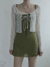 Plume Jacquard Sleeveless One Piece