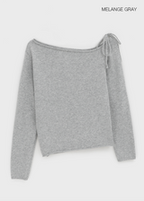 [MADE] ヒブリアンバルオフショルダーニット Wool 50%