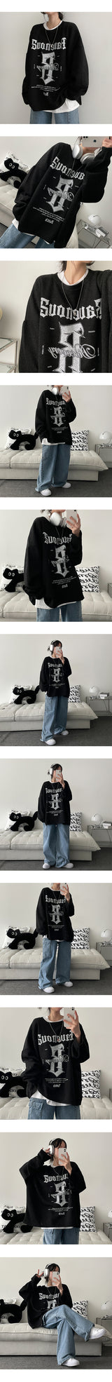 イヴオーバーニットロングスリーブTシャツ