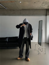 LMN Wayne Layered Hooded Coat (2 colors)