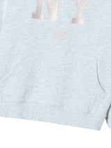 NY FLAG HOODIE HEATHER GREY
