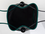 BAZAS bucket leather bag / Matte Black