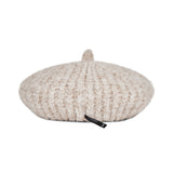 VARZAR Safety Pin Knit Beret / Oatmeal