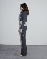 Bootcut Sweatpants Charcoal x Melange Gray