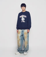 26SS VINTAGE MASCOT AC BEAR SWEATSHIRT 