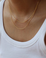 [Silver 925] Line Dot Necklace