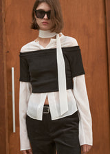 OFFSHOULDER LAYERED TOP_ BLACK