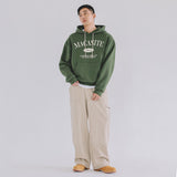 アーチロゴフードTシャツ　カーキ