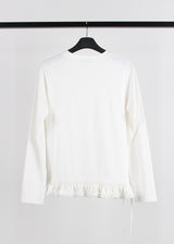 レースフリルロングスリーブTシャツ