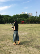 メタルクロススタッズスリム半袖T (3c)