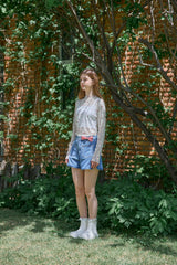 ROSE MESH TOP (2 COLORS)