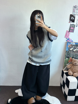 SNOW WING BALLOON GLEECE LONG PANTS 🤍🖤🧸3COLOR