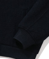Bouclé Stadium Jacket Navy