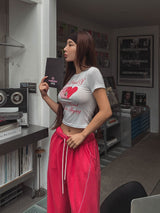 ハードループクロップ半袖Tシャツ
