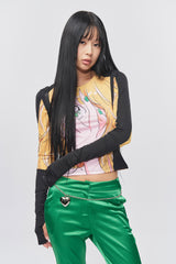 & SPEAK LOVE WAITS ANIMATION TOP BLACK