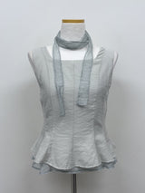 [Scarf SET] Liber Frill Sleeveless Blouse