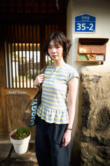 フォア ストライプド シャーリング Tシャツ (2color)