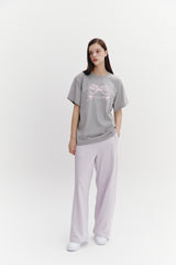 Ribbon Boxy T Gray