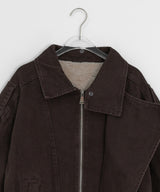 Ogets Fur Collar Work Jumper Jacket