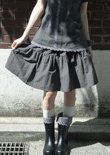  Bow Tiered Skirt - water resistant (taupe)