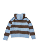 UNISEX ボーダーブークレフーディニット